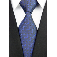 stropdas zwart blauw